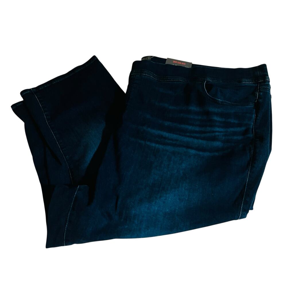 Torrid High Rise Pull on Lean Crop Jeans Size 6X NWT Blue - Picture 2 of 9